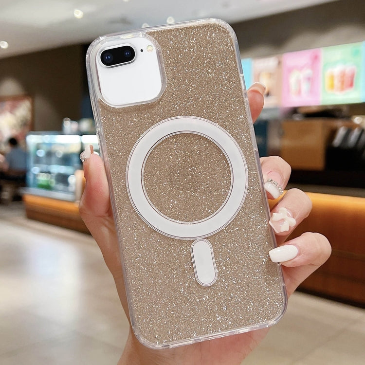 เคสโทรศัพท์ MagSafe อะคริลิกใสประดับกลิตเตอร์ สำหรับ iPhone XS Max, สำหรับ iPhone 8 Plus / 7 Plus