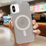 เคสโทรศัพท์ MagSafe อะคริลิกใสประดับกลิตเตอร์ สำหรับ iPhone XS Max, สำหรับ iPhone 8 Plus / 7 Plus