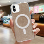 เคสโทรศัพท์ MagSafe อะคริลิกใสประดับกลิตเตอร์ สำหรับ iPhone XS Max, สำหรับ iPhone 8 Plus / 7 Plus