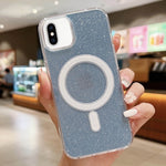 เคสโทรศัพท์ MagSafe อะคริลิกใสประดับกลิตเตอร์ สำหรับ iPhone XS Max, สำหรับ iPhone 8 Plus / 7 Plus