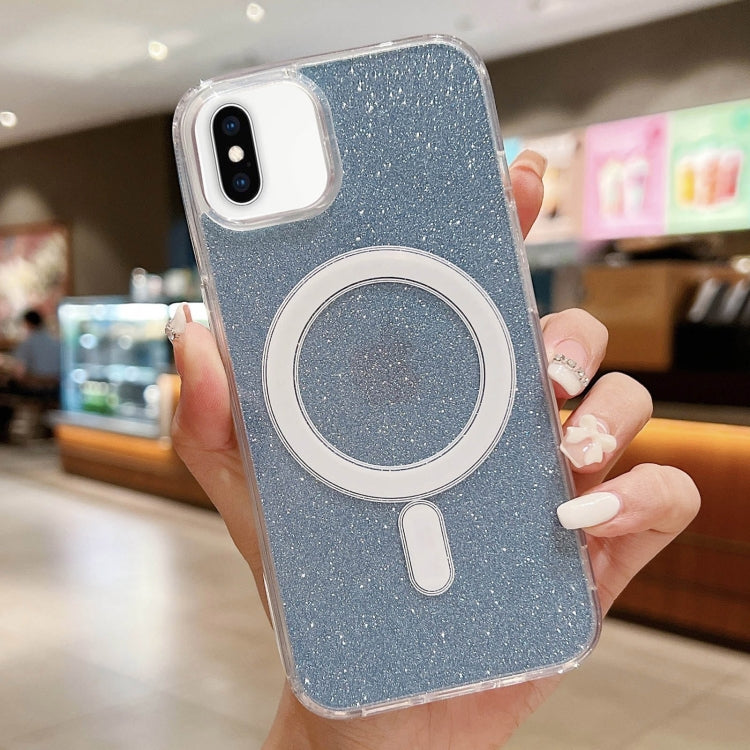 เคสโทรศัพท์ MagSafe อะคริลิกใสประดับกลิตเตอร์ สำหรับ iPhone XS Max, สำหรับ iPhone 8 Plus / 7 Plus