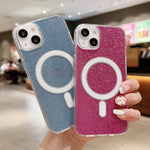 เคสโทรศัพท์ MagSafe อะคริลิกใสประดับกลิตเตอร์ สำหรับ iPhone XS Max, สำหรับ iPhone 8 Plus / 7 Plus