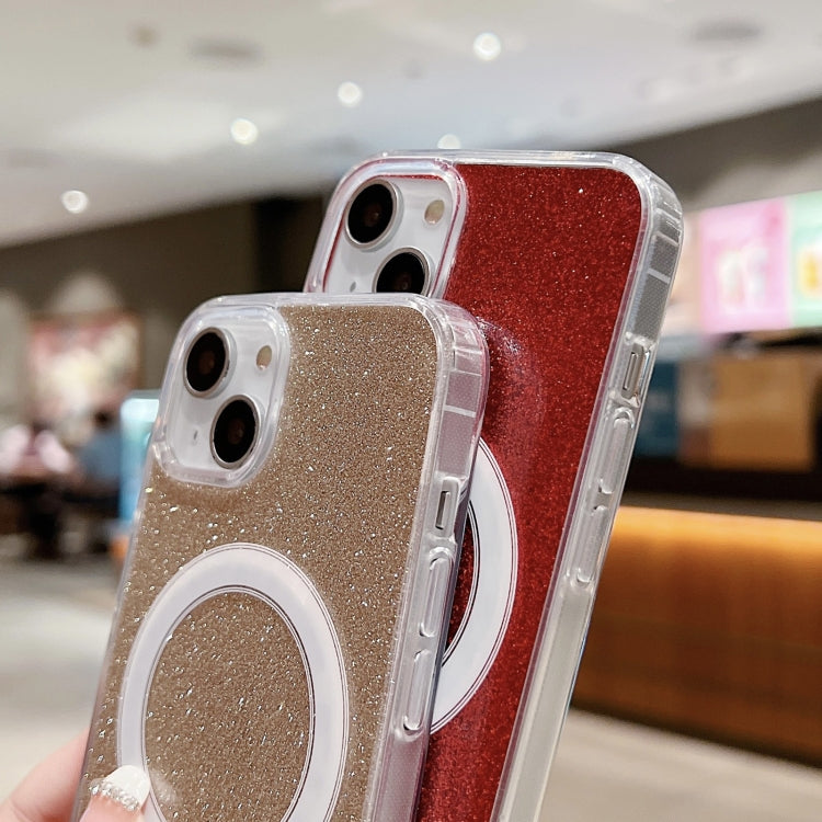เคสโทรศัพท์ MagSafe อะคริลิกใสประดับกลิตเตอร์ สำหรับ iPhone XS Max, สำหรับ iPhone 8 Plus / 7 Plus