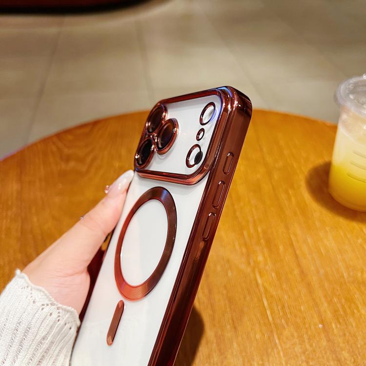 เคสโทรศัพท์ MagSafe ชุบอิเล็กโทรพลาติง สำหรับ iPhone 16 Pro, สำหรับ iPhone 16 Plus, สำหรับ iPhone 16, สำหรับ iPhone 15 Pro Max, สำหรับ iPhone 15 Pro, สำหรับ iPhone 15 Plus