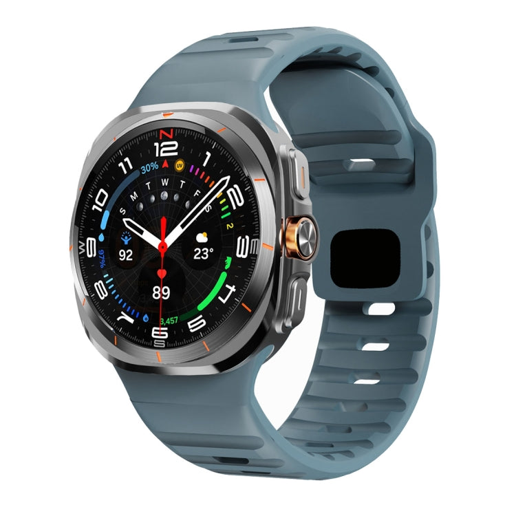 สายรัดนาฬิกาซิลิโคนลายคลื่นพร้อมหัวเข็มขัดกลับด้าน สำหรับ Samsung Galaxy Watch Ultra 47mm / Ultra 2025