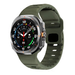 สายรัดนาฬิกาซิลิโคนลายคลื่นพร้อมหัวเข็มขัดกลับด้าน สำหรับ Samsung Galaxy Watch Ultra 47mm / Ultra 2025