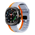 สายรัดนาฬิกาซิลิโคนลายคลื่นพร้อมหัวเข็มขัดกลับด้าน สำหรับ Samsung Galaxy Watch Ultra 47mm / Ultra 2025
