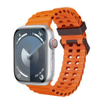 สายซิลิโคนรูสองแถว Ocean สำหรับ Apple Watch SE 2023 ขนาด 44 มม., สำหรับ Apple Watch Ultra 2 ขนาด 49 มม., สำหรับ Apple Watch Series 9 ขนาด 45 มม.