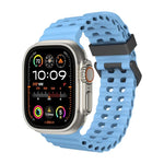 สายซิลิโคนรูสองแถว Ocean สำหรับ Apple Watch SE 2023 ขนาด 44 มม., สำหรับ Apple Watch Ultra 2 ขนาด 49 มม., สำหรับ Apple Watch Series 9 ขนาด 45 มม.
