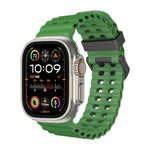 สายซิลิโคนรูสองแถว Ocean สำหรับ Apple Watch SE 2023 ขนาด 44 มม., สำหรับ Apple Watch Ultra 2 ขนาด 49 มม., สำหรับ Apple Watch Series 9 ขนาด 45 มม.