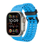 สายซิลิโคนรูสองแถว Ocean สำหรับ Apple Watch Ultra ขนาด 49 มม., สำหรับ Apple Watch Series 8 ขนาด 45 มม., สำหรับ Apple Watch SE 2022 ขนาด 44 มม.