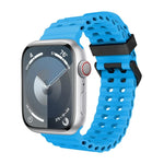 สายซิลิโคนรูสองแถว Ocean สำหรับ Apple Watch Series 7 ขนาด 45 มม., สำหรับ Apple Watch SE ขนาด 44 มม., สำหรับ Apple Watch Series 6 ขนาด 44 มม.