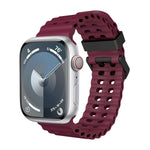 สายซิลิโคนรูสองแถว Ocean สำหรับ Apple Watch Series 7 ขนาด 45 มม., สำหรับ Apple Watch SE ขนาด 44 มม., สำหรับ Apple Watch Series 6 ขนาด 44 มม.