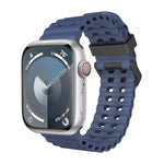 สายซิลิโคนรูสองแถว Ocean สำหรับ Apple Watch Series 5 ขนาด 44 มม., สำหรับ Apple Watch Series 4 ขนาด 44 มม., สำหรับ Apple Watch Series 3 ขนาด 42 มม.