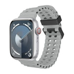 สายซิลิโคนรูสองแถว Ocean สำหรับ Apple Watch Series 5 ขนาด 44 มม., สำหรับ Apple Watch Series 4 ขนาด 44 มม., สำหรับ Apple Watch Series 3 ขนาด 42 มม.