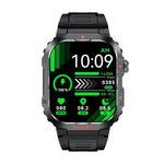 G45 นาฬิกาอัจฉริยะหน้าจอ 2.01 นิ้ว สายซิลิโคน กันน้ำลึก 10 เมตร รองรับไฟฉาย / การโทรบลูทูธ / HRV