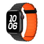 สายซิลิโคนห่วงแม่เหล็กเม็ดลูกปัดสามเม็ด สำหรับ Apple Watch Series 9 ขนาด 45 มม.