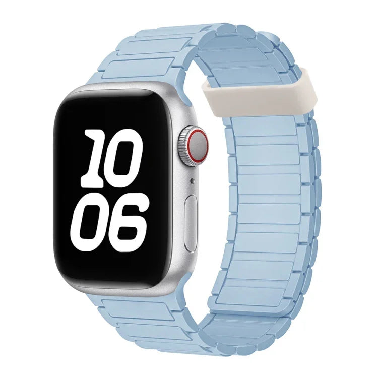 สายซิลิโคนห่วงแม่เหล็กเม็ดลูกปัดสามเม็ด สำหรับ Apple Watch Series 9 ขนาด 41 มม.