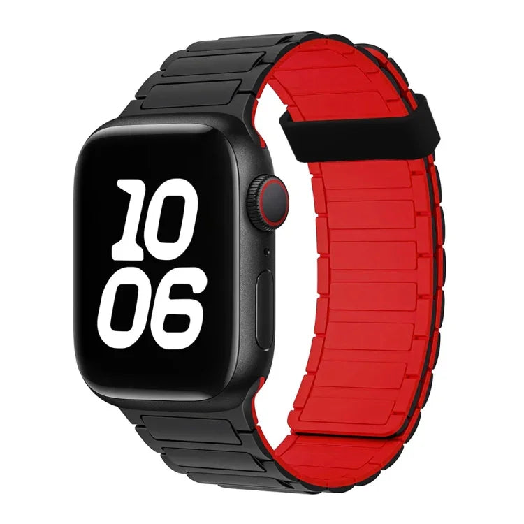 สายซิลิโคนห่วงแม่เหล็กเม็ดลูกปัดสามเม็ด สำหรับ Apple Watch SE ขนาด 40 มม.