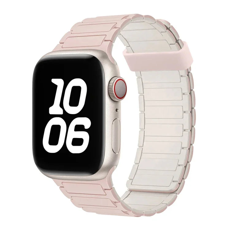 สายซิลิโคนห่วงแม่เหล็กเม็ดลูกปัดสามเม็ด สำหรับ Apple Watch SE ขนาด 40 มม.