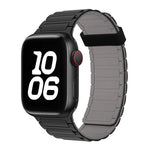 Tri-beads Magnetic Hoop Silicone Watch Band, For Apple Watch Series 5 44mm