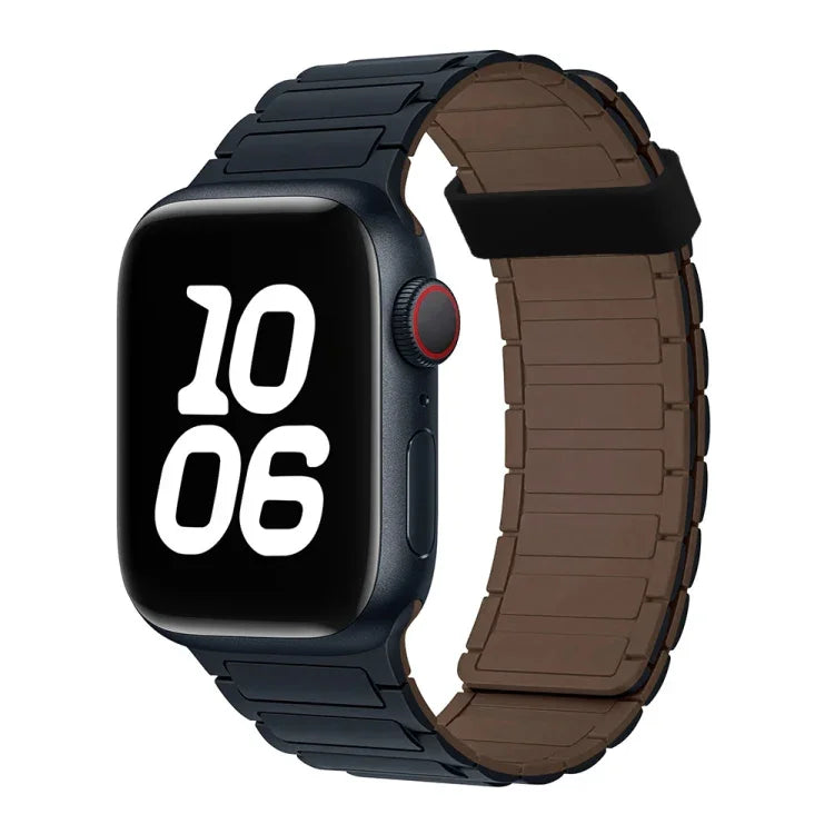 สายซิลิโคนห่วงแม่เหล็กเม็ดลูกปัดสามเม็ด สำหรับ Apple Watch Series 5 ขนาด 40 มม.