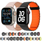 Tri-beads Magnetic Hoop Silicone Watch Band, For Apple Watch Series 5 44mm