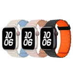 สายซิลิโคนห่วงแม่เหล็กเม็ดลูกปัดสามเม็ด สำหรับ Apple Watch SE ขนาด 44 มม.