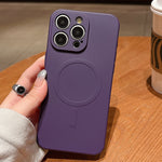 เคสโทรศัพท์แม่เหล็กซิลิโคนเหลวสีพื้น MagSafe สำหรับ iPhone 16 Pro, สำหรับ iPhone 16 Plus, สำหรับ iPhone 16