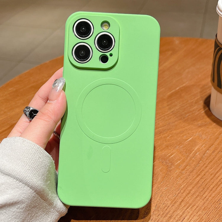 เคสโทรศัพท์แม่เหล็กซิลิโคนเหลวสีพื้น MagSafe สำหรับ iPhone 16 Pro, สำหรับ iPhone 16 Plus, สำหรับ iPhone 16