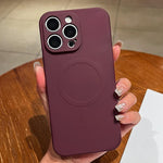 เคสโทรศัพท์แม่เหล็กซิลิโคนเหลวสีพื้น MagSafe สำหรับ iPhone 16 Pro, สำหรับ iPhone 16 Plus, สำหรับ iPhone 16
