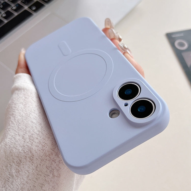 เคสโทรศัพท์แม่เหล็กซิลิโคนเหลวสีพื้น MagSafe สำหรับ iPhone 16 Pro, สำหรับ iPhone 16 Plus, สำหรับ iPhone 16