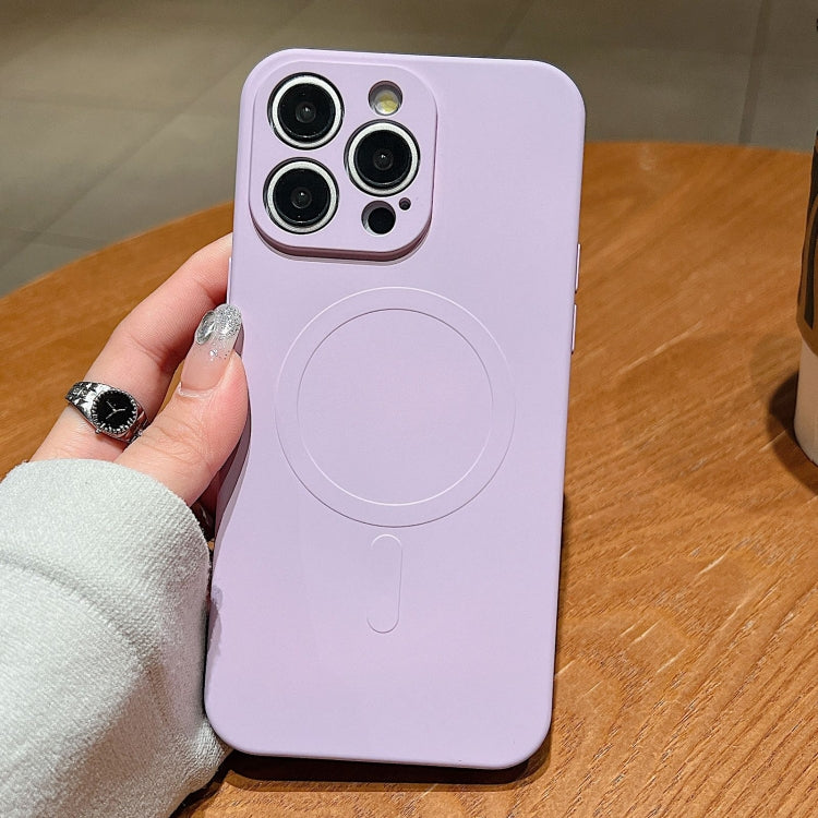 เคสโทรศัพท์แม่เหล็ก MagSafe ซิลิโคนเหลวสีพื้น สำหรับ iPhone 14 Pro, สำหรับ iPhone 14 Pro Max, สำหรับ iPhone 13 Pro Max
