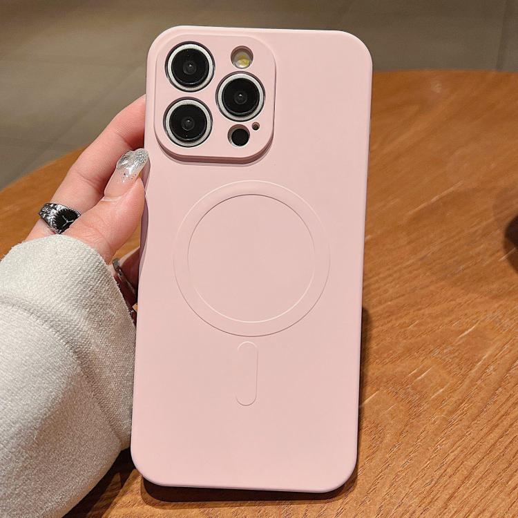 เคสโทรศัพท์แม่เหล็ก MagSafe ซิลิโคนเหลวสีพื้น สำหรับ iPhone 14 Pro, สำหรับ iPhone 14 Pro Max, สำหรับ iPhone 13 Pro Max