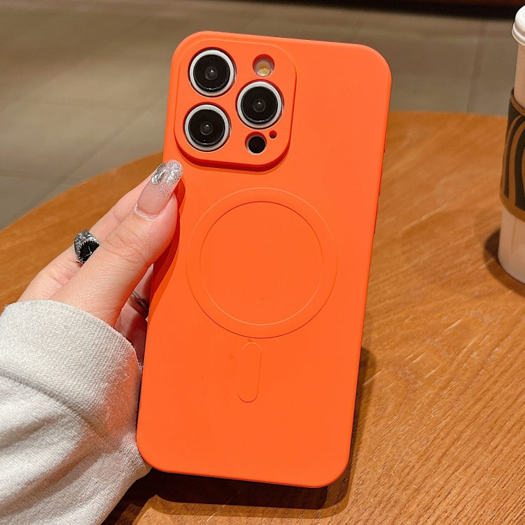 เคสโทรศัพท์แม่เหล็ก MagSafe ซิลิโคนเหลวสีพื้น สำหรับ iPhone 14 Pro, สำหรับ iPhone 14 Pro Max, สำหรับ iPhone 13 Pro Max