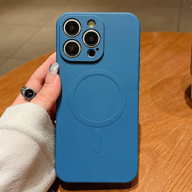 เคสโทรศัพท์แม่เหล็ก MagSafe ซิลิโคนเหลวสีพื้น สำหรับ iPhone 14 Pro, สำหรับ iPhone 14 Pro Max, สำหรับ iPhone 13 Pro Max