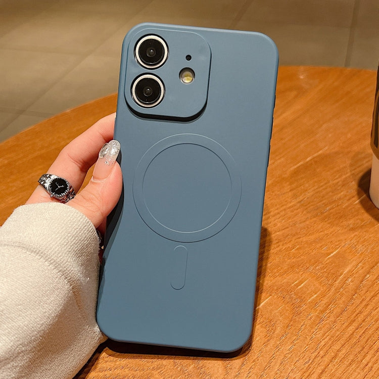 เคสโทรศัพท์แม่เหล็กซิลิโคนเหลวสีพื้น MagSafe สำหรับ iPhone 11, สำหรับ iPhone 11 Pro