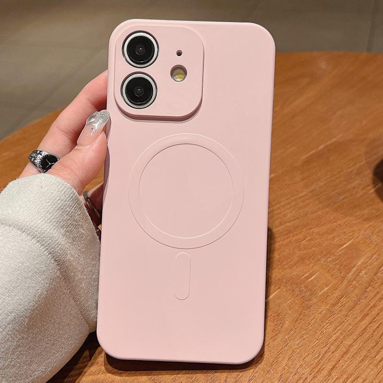 เคสโทรศัพท์แม่เหล็กซิลิโคนเหลวสีพื้น MagSafe สำหรับ iPhone 11, สำหรับ iPhone 11 Pro