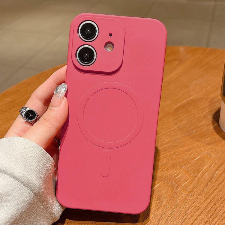 เคสโทรศัพท์แม่เหล็กซิลิโคนเหลวสีพื้น MagSafe สำหรับ iPhone 11, สำหรับ iPhone 11 Pro