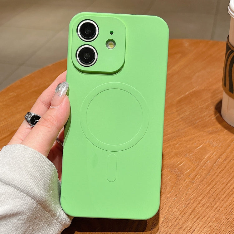 เคสโทรศัพท์แม่เหล็กซิลิโคนเหลวสีพื้น MagSafe สำหรับ iPhone 11, สำหรับ iPhone 11 Pro