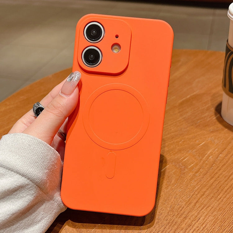 เคสโทรศัพท์แม่เหล็กซิลิโคนเหลวสีพื้น MagSafe สำหรับ iPhone 11, สำหรับ iPhone 11 Pro