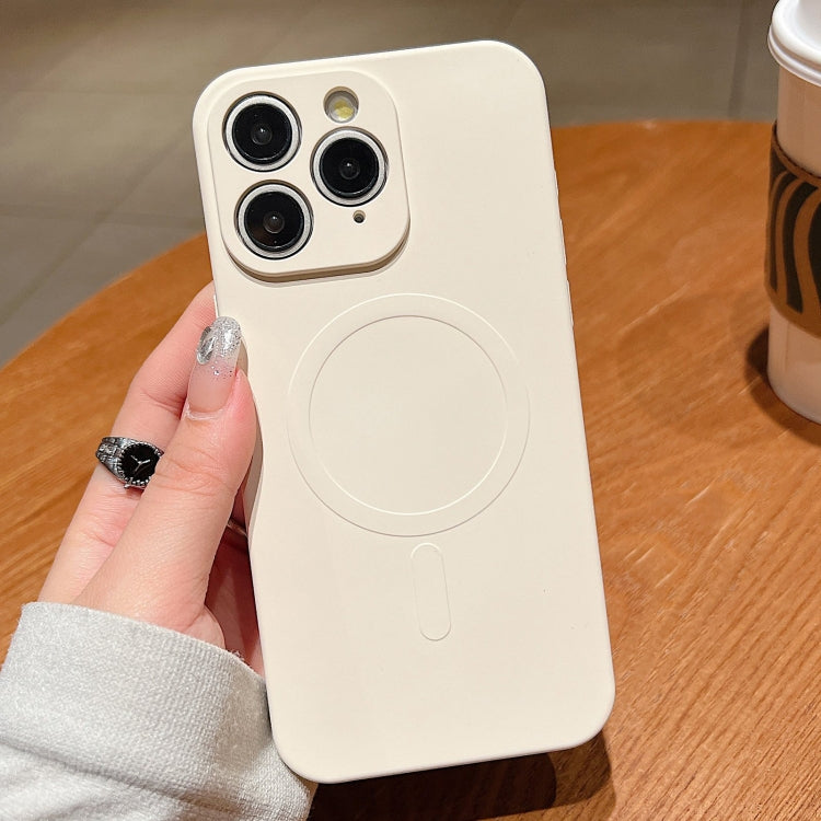 เคสโทรศัพท์แม่เหล็กซิลิโคนเหลวสีพื้น MagSafe สำหรับ iPhone 11, สำหรับ iPhone 11 Pro