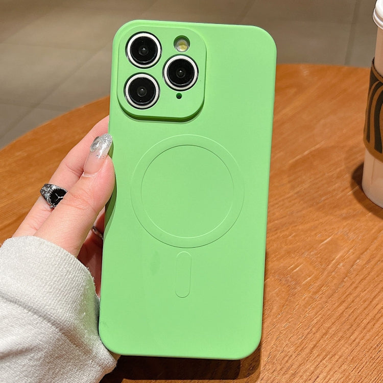 เคสโทรศัพท์แม่เหล็กซิลิโคนเหลวสีพื้น MagSafe สำหรับ iPhone 11, สำหรับ iPhone 11 Pro