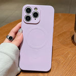 เคสโทรศัพท์แม่เหล็กซิลิโคนเหลวสีพื้น MagSafe สำหรับ iPhone 11, สำหรับ iPhone 11 Pro