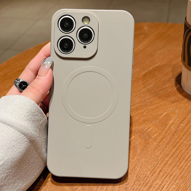 เคสโทรศัพท์แม่เหล็กซิลิโคนเหลวสีพื้น MagSafe สำหรับ iPhone 11, สำหรับ iPhone 11 Pro