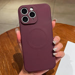 เคสโทรศัพท์แม่เหล็กซิลิโคนเหลวสีพื้น MagSafe สำหรับ iPhone 11, สำหรับ iPhone 11 Pro