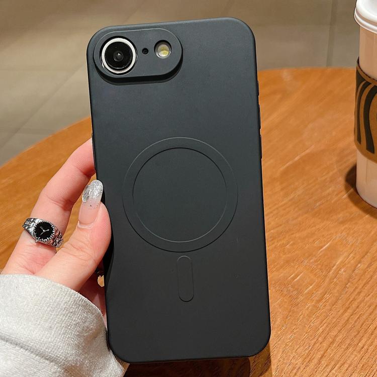 เคสโทรศัพท์แม่เหล็กซิลิโคนเหลวสีพื้น MagSafe สำหรับ iPhone 17e / 16e, สำหรับ iPhone 17 Pro Max, สำหรับ iPhone 17 Pro