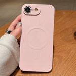 เคสโทรศัพท์แม่เหล็กซิลิโคนเหลวสีพื้น MagSafe สำหรับ iPhone 17e / 16e, สำหรับ iPhone 17 Pro Max, สำหรับ iPhone 17 Pro