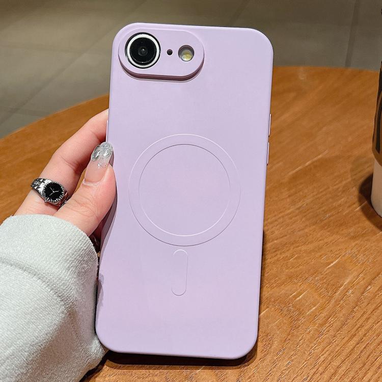 เคสโทรศัพท์แม่เหล็กซิลิโคนเหลวสีพื้น MagSafe สำหรับ iPhone 17e / 16e, สำหรับ iPhone 17 Pro Max, สำหรับ iPhone 17 Pro