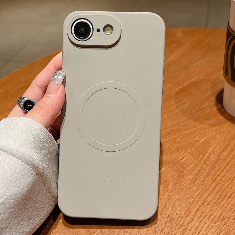 เคสโทรศัพท์แม่เหล็กซิลิโคนเหลวสีพื้น MagSafe สำหรับ iPhone 17e / 16e, สำหรับ iPhone 17 Pro Max, สำหรับ iPhone 17 Pro